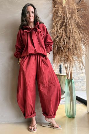 Paloma Poet Blouse Sangria 